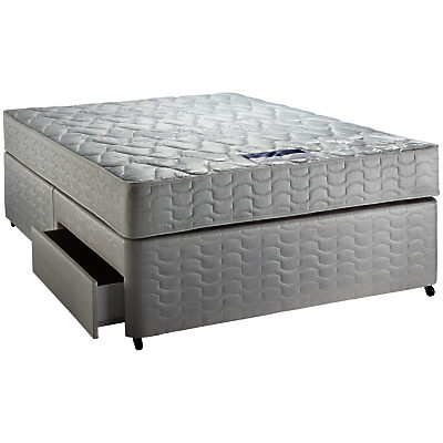 Silentnight Comfort Miracoil Mattress and Divan Storage Bed and Mattress Set, Single